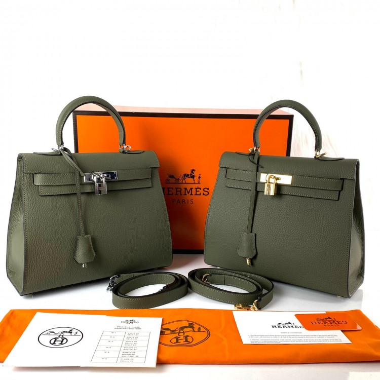 HERMES KELLY 28 CM YESİL